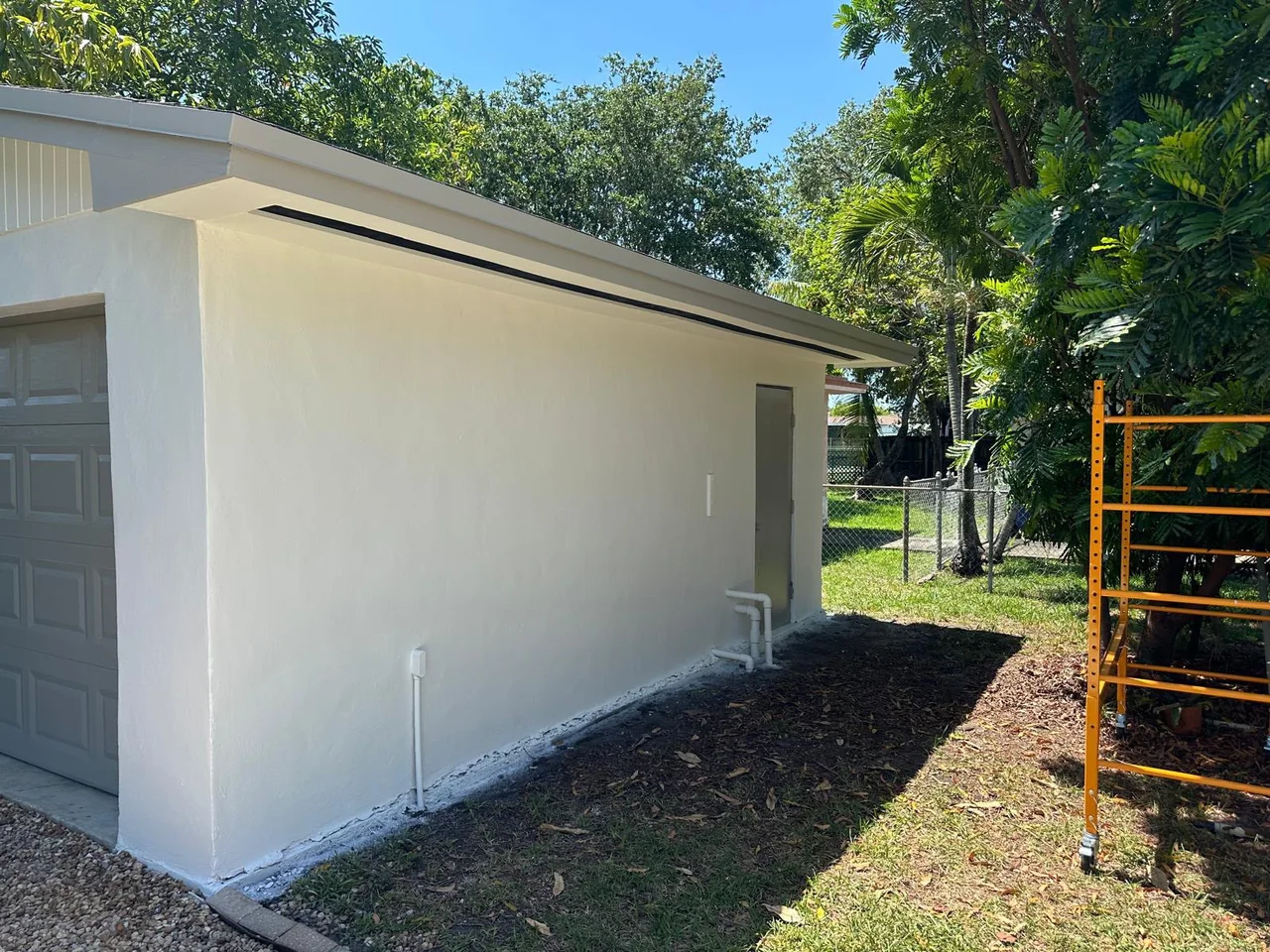 Exterior wall preparation and finish